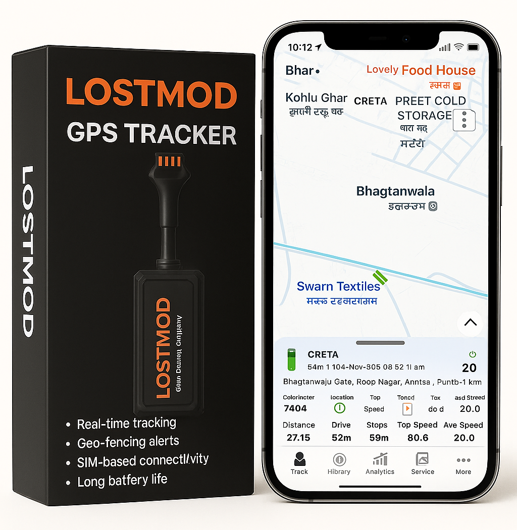 LM-05 LostMod GPS Tracker For Bike and Cars | Real-Time GPS Tracking Device