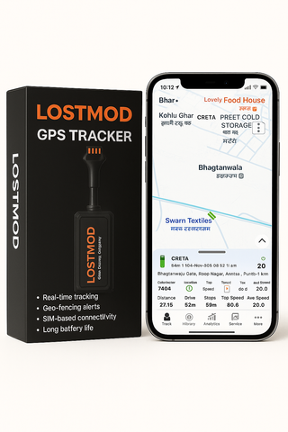 LM-12 LostMod GPS Tracker For Bike and Cars | Real-Time GPS Tracking Device