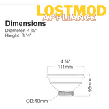 Sink waste Coupling ALUMINIUM/PVC