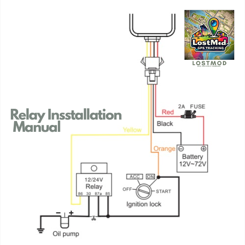 12V GPS Relay installation manual