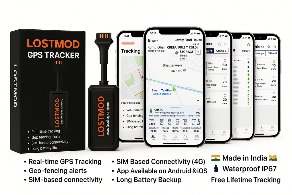 LM-05 LostMod GPS Tracker For Bike and Cars | Real-Time GPS Tracking Device