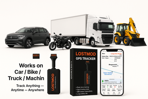 LM-12 LostMod GPS Tracker For Bike and Cars | Real-Time GPS Tracking Device