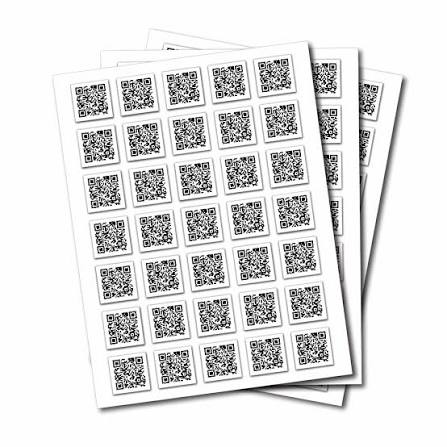 MRP Info QR Code Stickers