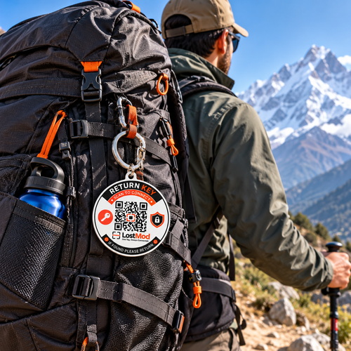 CHASE THE MOUNTAINS.
NOT YOUR LOST BACKPACK.
LostMod Backpack Finder QR Code Tag
One Tag. Always Connected.