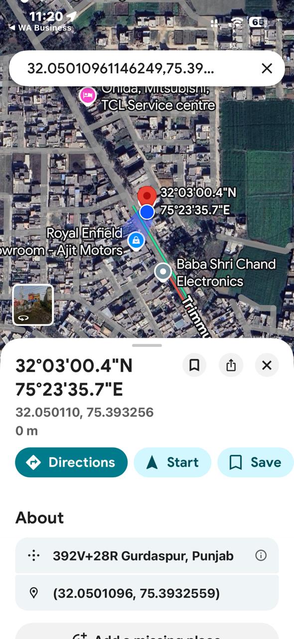 Share Location Of Accidental car by location sharing button from LostMod Parking QR CODE 