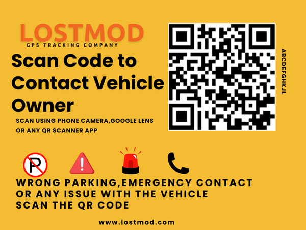 PARKING QR Code Sticker-Allow people to contact you in case of any issue with your parked vehicle.